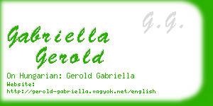 gabriella gerold business card